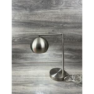 MCM Eyeball Adjustable Desk Table Lamp Mid Century Modern Brushed Nickel